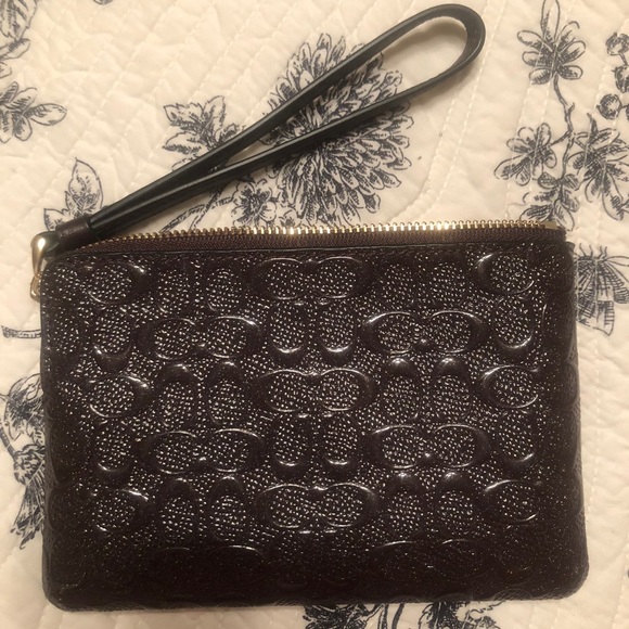 Coach Signature Patent Leather Metallic Oxblood - Picture 5 of 7